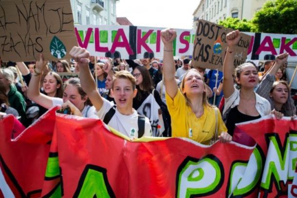 Podnebni protesti v Ljubljani