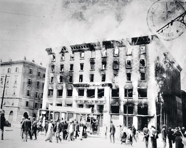 Prvo dejanje fašistov: Požig Narodnega doma v Trstu 13. julija 1920