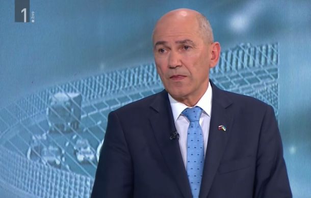 Predsednik SDS Janez Janša in njegova oglasna ura v oddaji Tarča na TV Slovenija