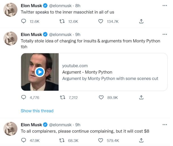 Zadnji tviti Elona Muska