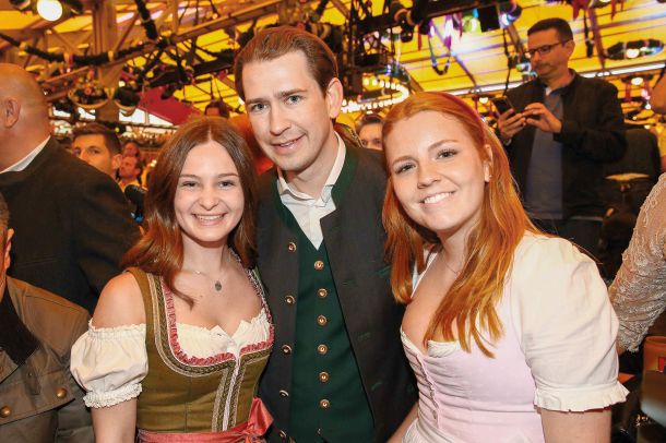 Sebastian Kurz na letošnjem Oktoberfestu v Münchnu