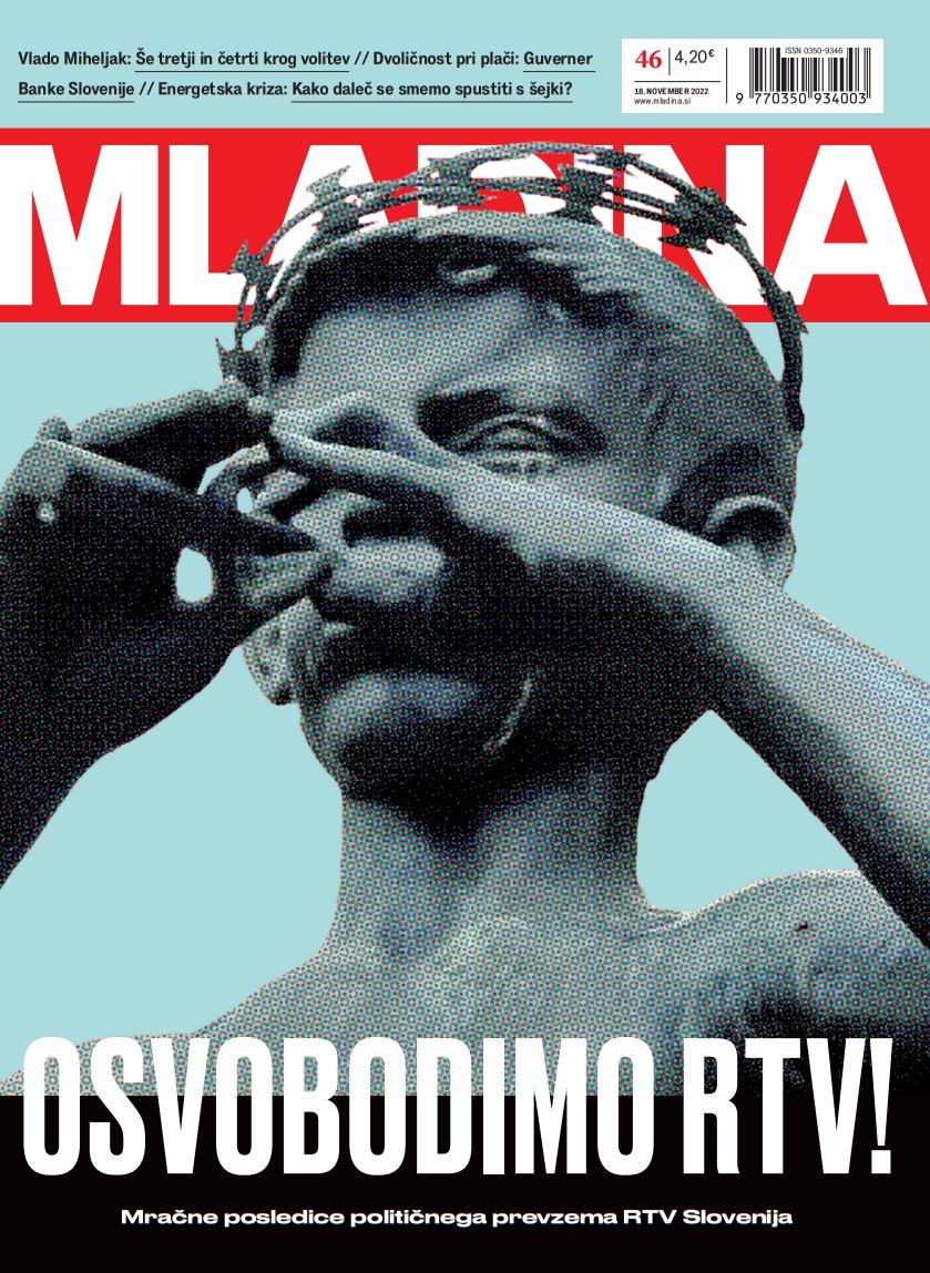 Naslovnica nove Mladine / OSVOBODIMO RTV!