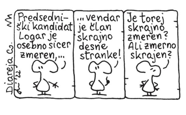 Je Logar skrajno zmeren ali zmerno skrajen?