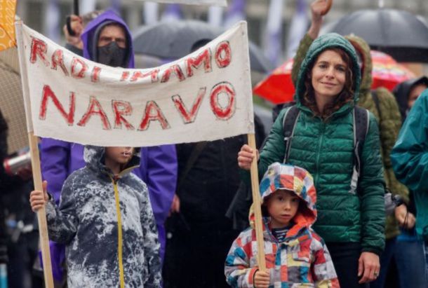 Eden od okoljskih protestov v Ljubljani