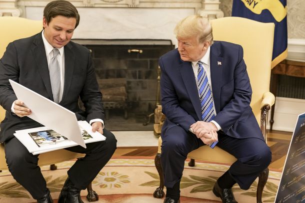 Donald Trump in Ron DeSantis leta 2020