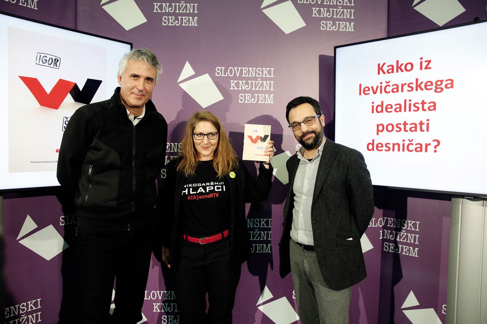 Igor Štiks: Kako iz levičarskega idealista postati desničar, pogovor z Mitjo Velikonja in Natašo Štefe, Slovenski knjižni sejem 2022, LJ | Borut Krajnc