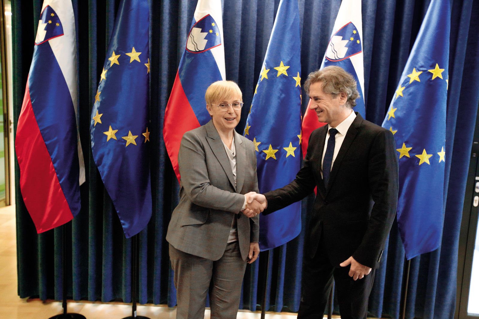 Prvo srečanje bodoče predsednice in predsednika vlade | Borut Krajnc