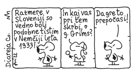 In kaj vas pri tem skrbi, gospod Grims?