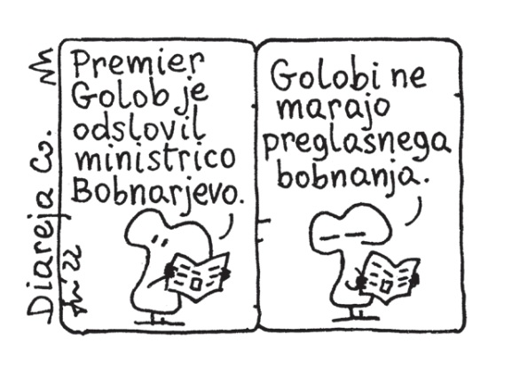 Golobi ne marajo preglasnega bobnanja