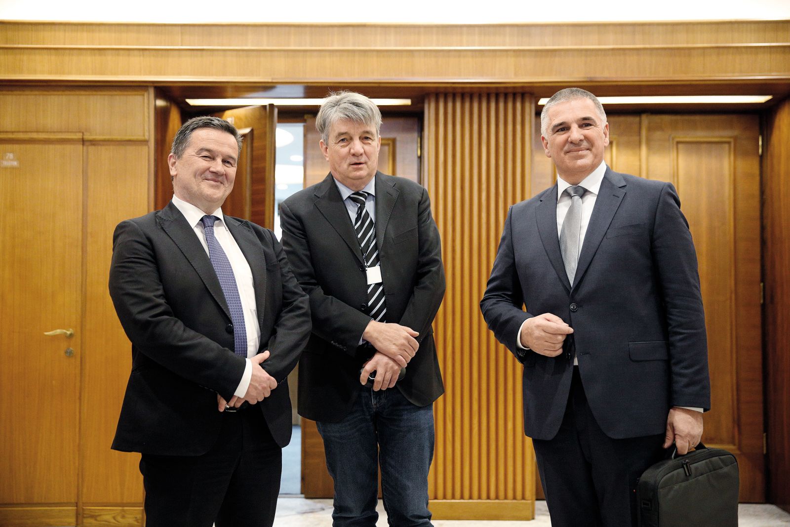 Trije kandidati za predsednika državnega sveta: Bojan Kekec, Jožef Školč in Marko Lotrič | Borut Krajnc