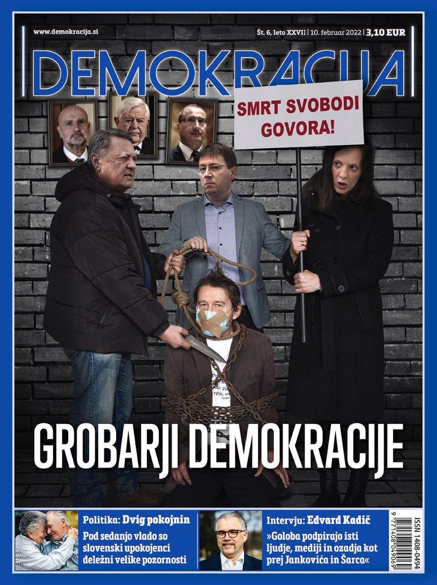 Naslovnica tednika Demokracija
