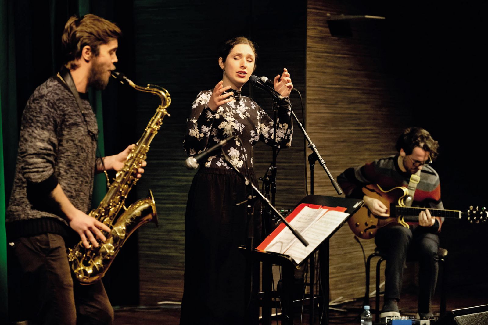 Birds of Unknown: Patricija Škof, glas, Tibor Pernarčič, saksofon, Tilen Beigot, kitara | Nada Žgank