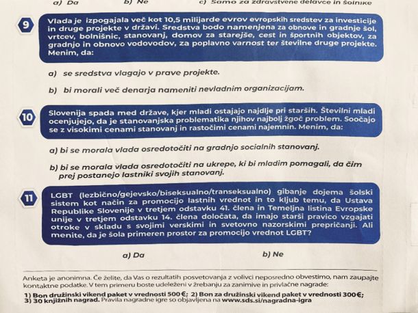 Trditev o zlobnem LGBT gibanju v obliki vprašanja