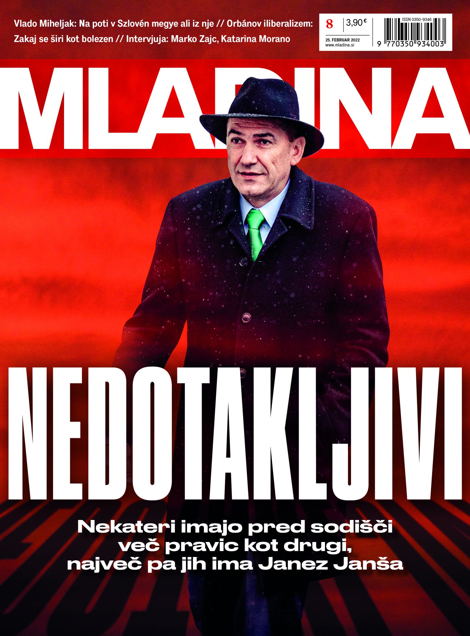 Naslovnica jutrišnje Mladine: NEDOTAKLJIVI
