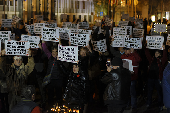 Petkovi protivladni protestniki z jasnim sporočilom Janševi vladi, ki želi ustrahovati protestnike