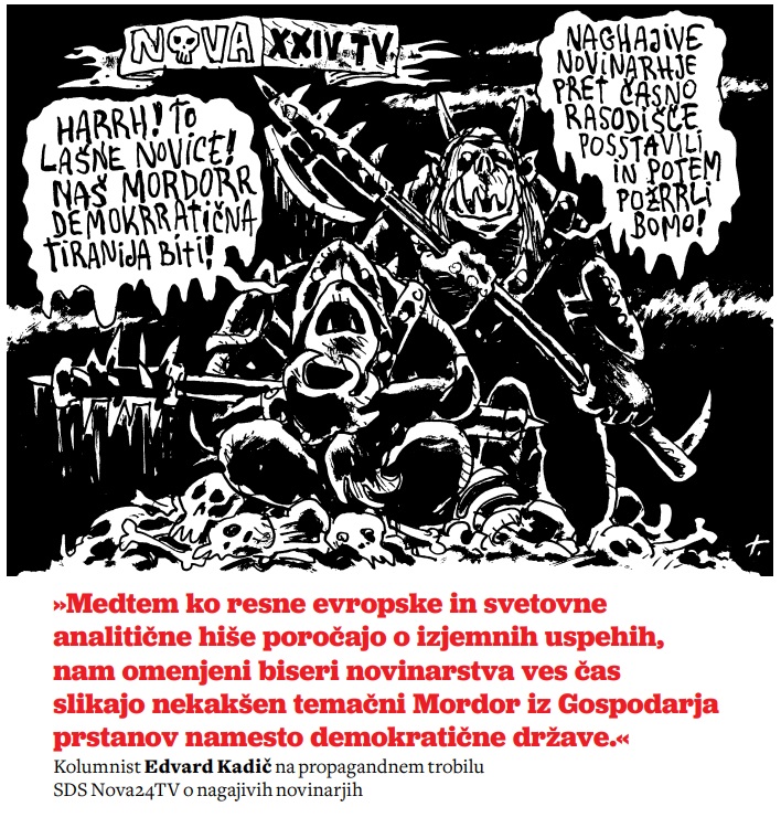 Temačni Mordor iz Gospodarja prstanov namesto demokratične države