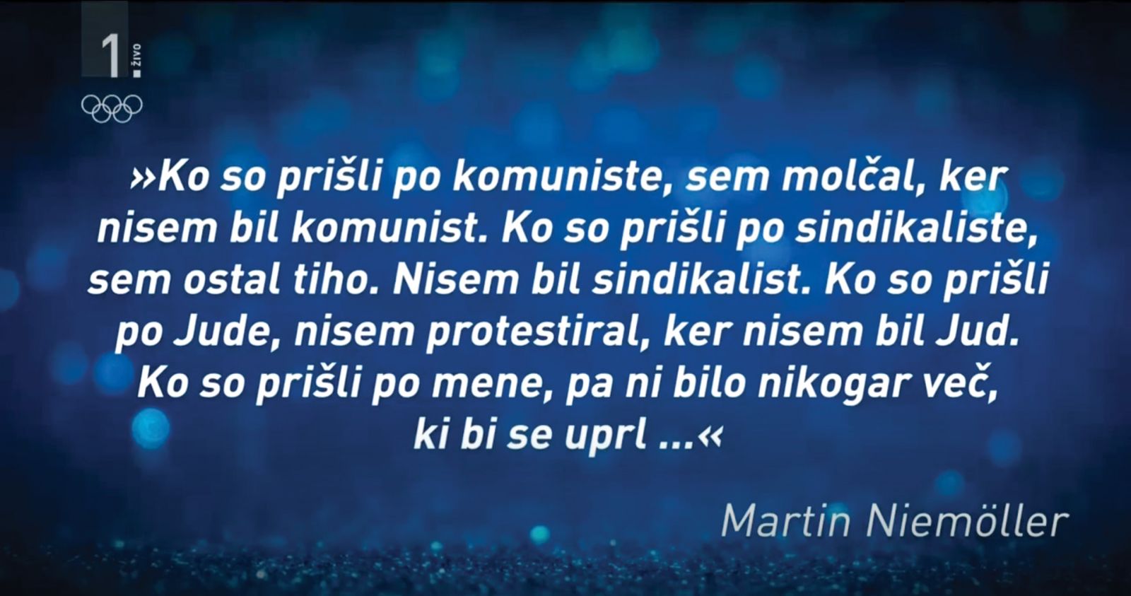 Poslovilno sporočilo Tanje Gobec