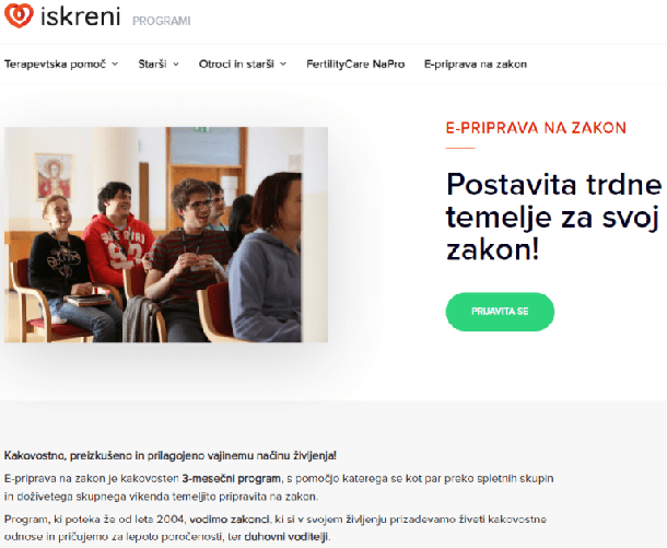 Zavod Iskreni že izvaja programe na sveti zakon (vir: http://www.iskreni.net)