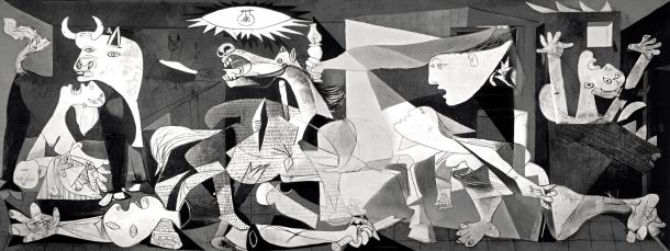 Pablo Picasso: Guernica, 1937 (v muzeju Reina Sofia v Madridu)