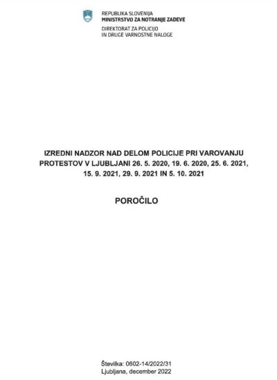 S klikom na naslovnico poročila se vam bo odprla datoteka v obliki dokumenta pdf