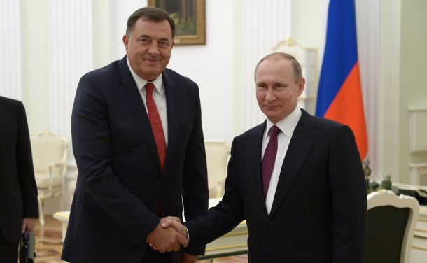 Milorad Dodik in Vladimir Putin
