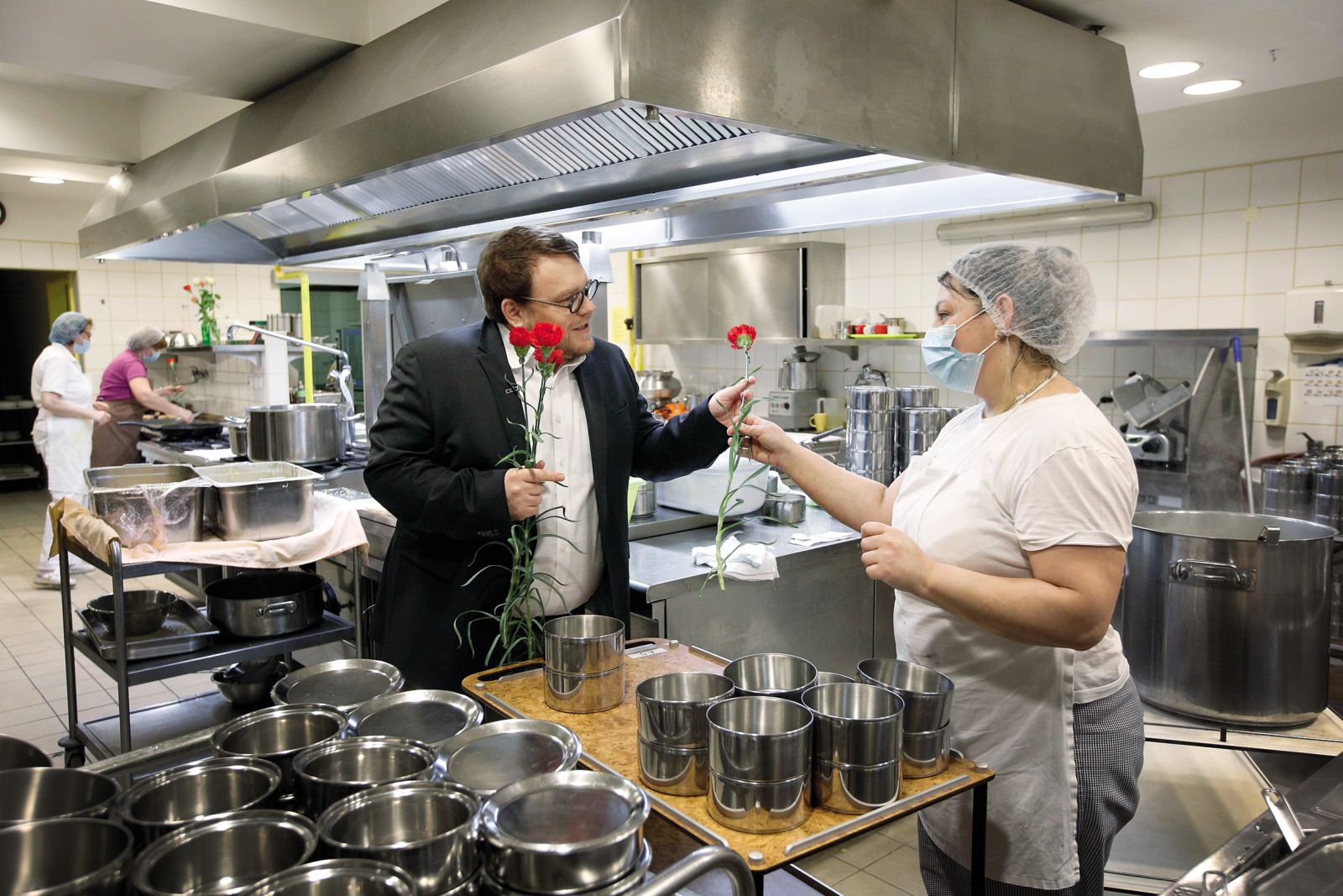 Minister za solidarno prihodnost Simon Maljevac na obisku v domu starejših v Fužinah 8. marca | Borut Krajnc