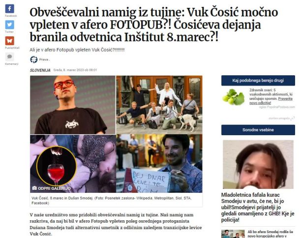 Članek, objavljen na spletnem portalu Prava.si