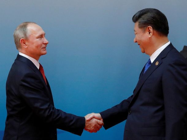 Vladimir Putin in Xi Jinping