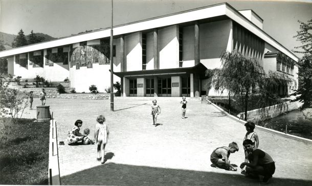 Marko Župančič, Oton Gaspari, Delavski dom Trbovlje, 1952–1956