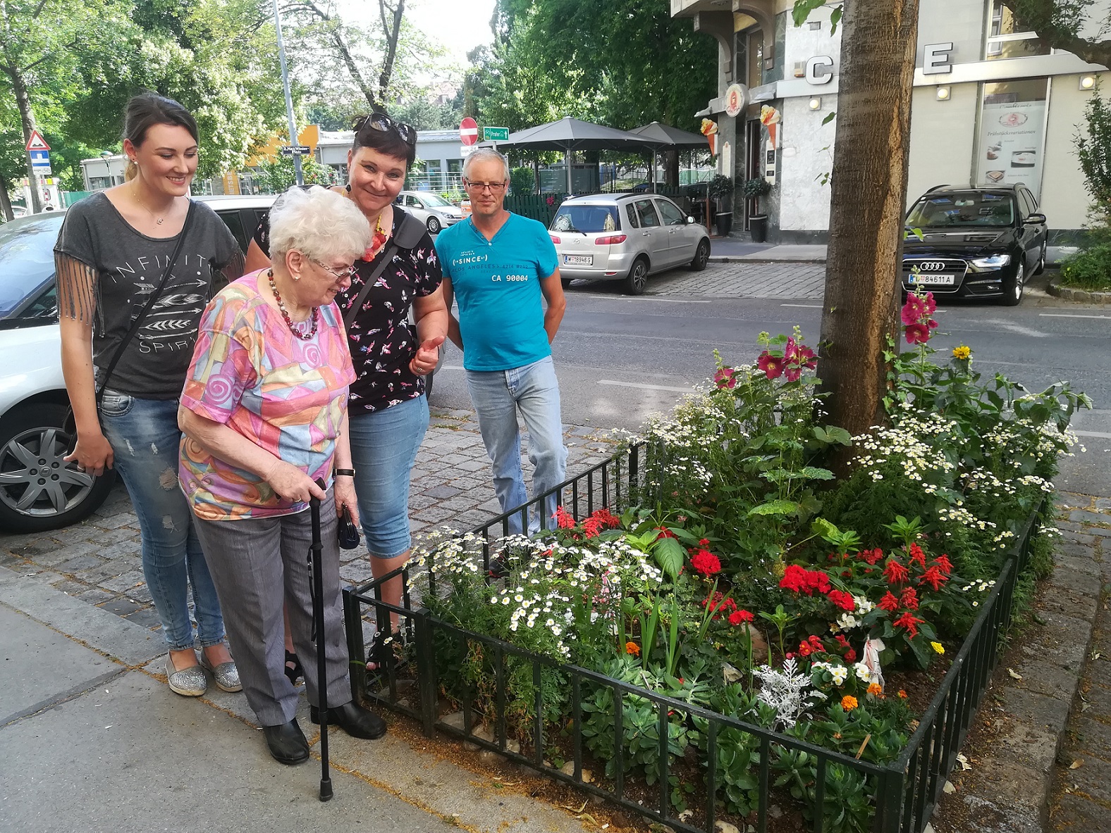 Ko meščani »posvojijo« gredice okoli dreves in jih uredijo po svoje