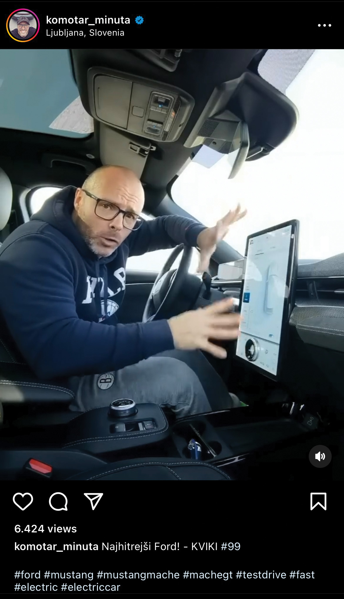 Ciril Komotar – vplivni niso samo stereotipni profili, osredotočeni na potovanja in kozmetiko, Komotar Minuta je vplivnež, ki se ukvarja z avtomobilskim novinarstvom.