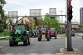 Prihod traktorjev na protestni shod kmetov v Ljubljani  