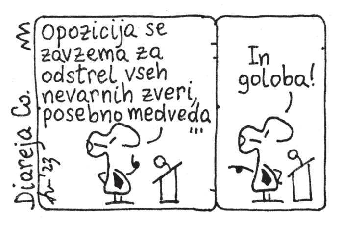 Opozicija se zavzema za odstrel vseh nevarnih zveri 