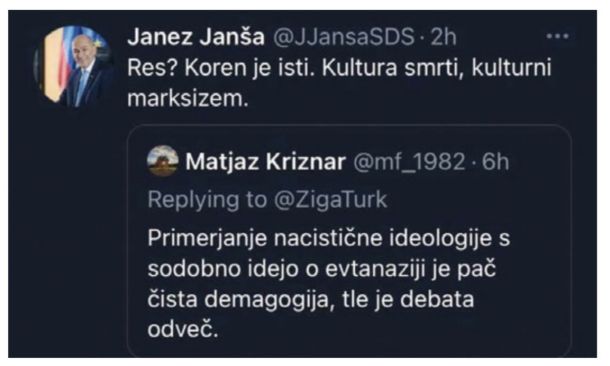 Kultura smrti, kulturni marksizem, to je isto, pravi Janša. In ima prav, oboje je plod domišljije skrajnih desničarjev.