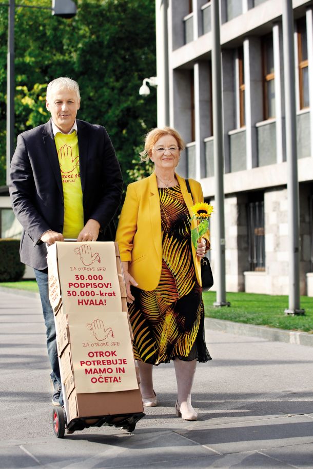 Pobudnika referenduma Aleš Primc in Metka Zevnik nista uspela.