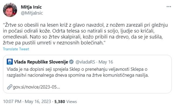 Iršič je dopolnil gospodarjevo psihoretoriko igranja žrtve: odiranje kože in soljenje