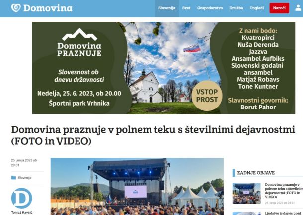 Portal Domovina vabi na dogodek, malo v čast državi, predvsem pa sebi