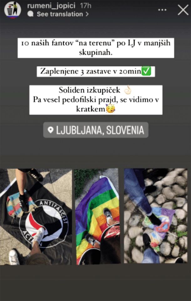 Tako imenovani rumeni jopiči, simpatizerji neonacističnih in identitarnih idej, so med povorko kradli zasebno lastnino udeležencem shoda.