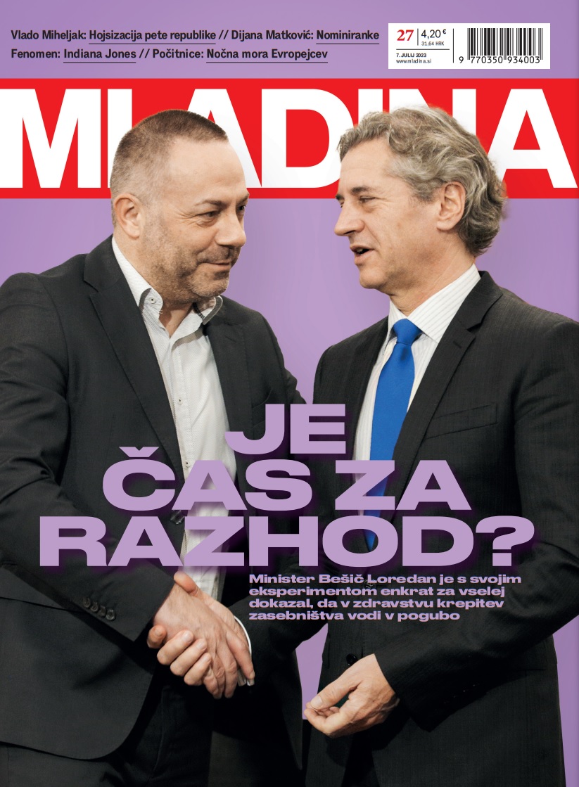 Naslovnica nove Mladine /  JE ČAS ZA RAZHOD?