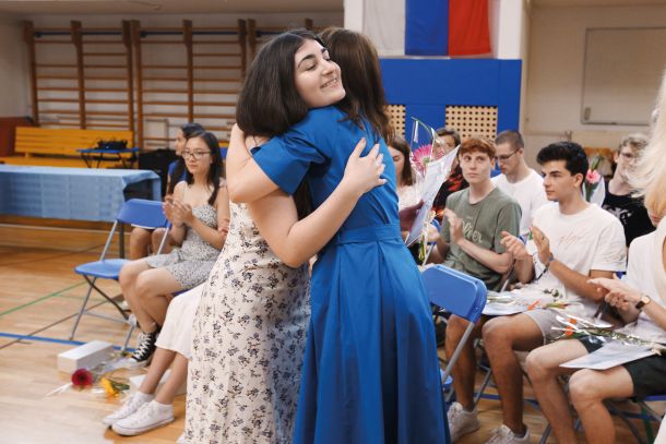 Podelitev maturitetnih spričeval na Gimnaziji Bežigrad v Ljubljani   