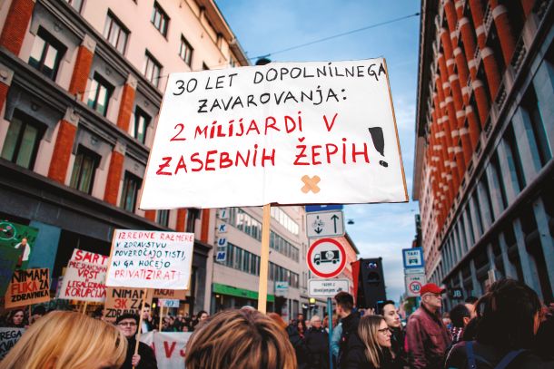 Pohod za javno zdravstvo letošnjega aprila v Ljubljani 