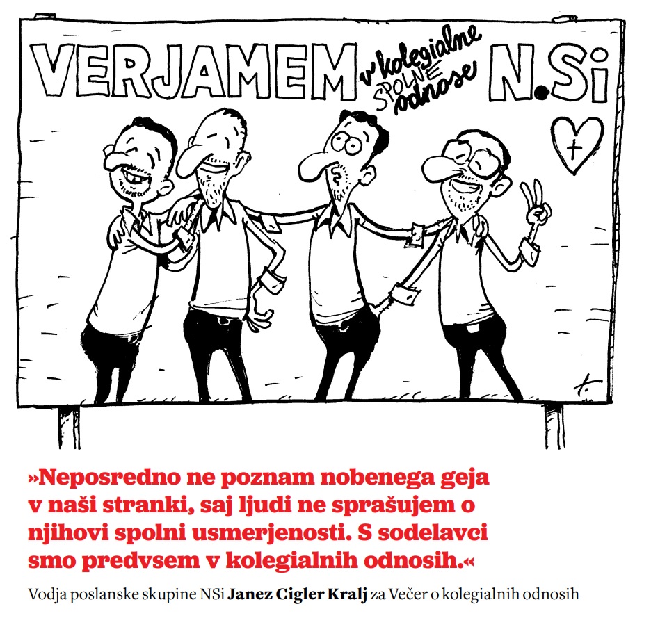 »Neposredno ne poznam nobenega geja v naši stranki«