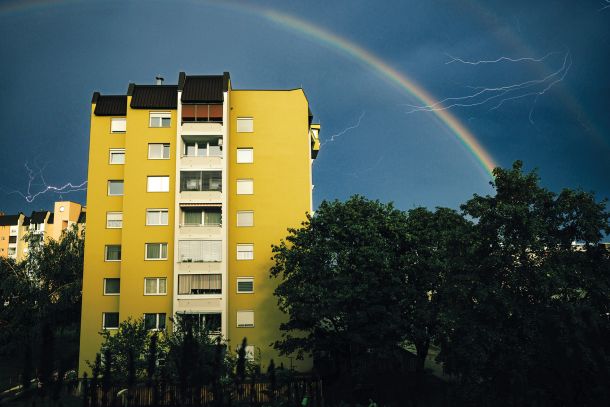 Huda nevihta, Kranj 