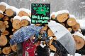 Protest proti sečnji gozda na Rožniku v Ljubljani