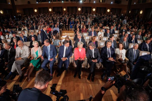 Med glavnimi gosti lanskega Blejskega strateškega foruma je bila predsednica Evropske komisije Ursula von der Leyen.