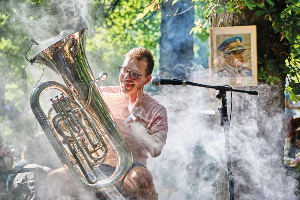 Sounds of Slovenia trio na festivalu Plavajoči grad, Grad Snežnik 