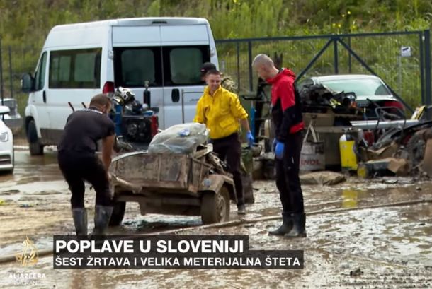 L’aide arrive également à la Slovénie depuis la Croatie