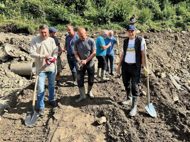 Borut Pahor in Janez Janša v Savinjski dolini