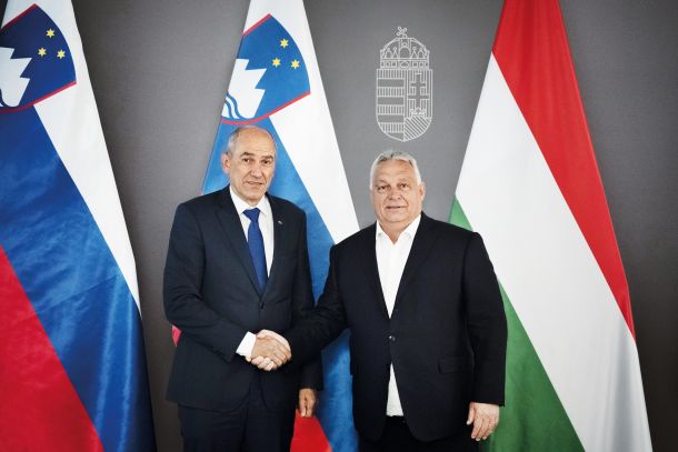 Velika prijatelja: Janez Janša in Viktor Orbán 