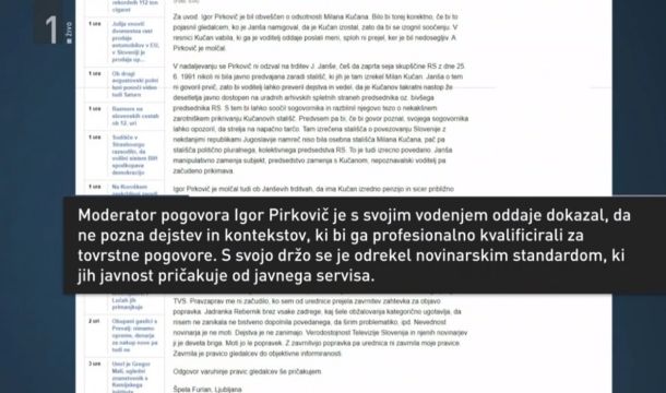 Grafika v oddaji Arena: Pirkovič polemizira s Kučanom